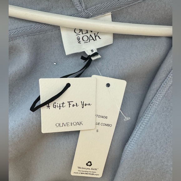 NWT *2 piece set! olive & oak light purple cardigan & jogger set size small - Picture 4 of 6